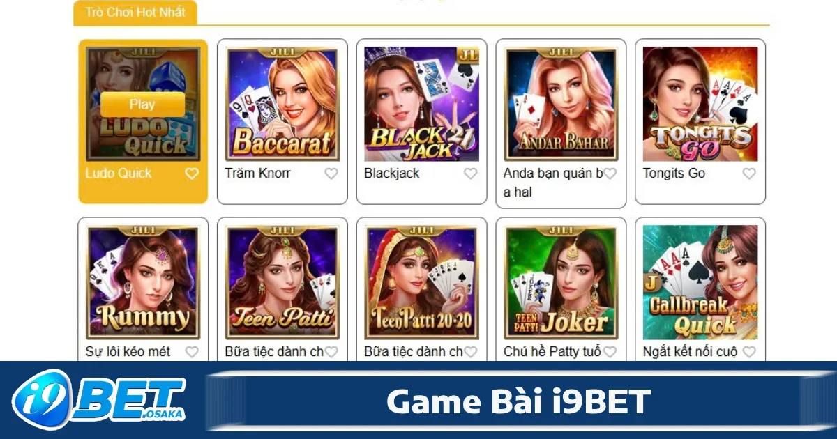 Game Bài i9BET 3 Trong các game bài nổi bật tại I9BET, không thể không nhắc tới Tiến lên miền Nam – trò chơi dân gian quen thuộc nhưng luôn mới mẻ qua các bản cập nhật của nhà cái này