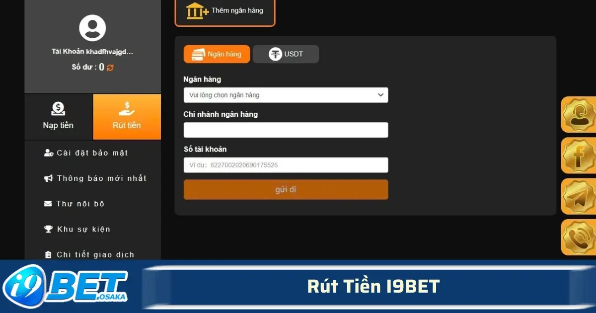 Rút Tiền I9BET – Thanh Toán Minh Bạch, Tiền Về Nhanh, Uy Tín Tuyệt Đối 4 Chú ý những yếu tố này sẽ giúp quá trình Rút Tiền I9BET của bạn không bị gián đoạn và đạt hiệu quả cao nhất.