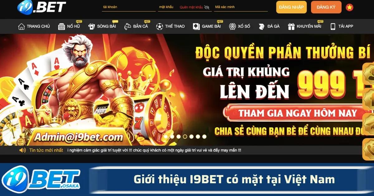 Giới thiệu I9BET – Nhà cái hàng đầu Châu Á có mặt tại Việt Nam 2 Trong suốt hơn 10 năm hoạt động, I9BET đã vươn ra thị trường quốc tế, đặc biệt tại các quốc gia châu Á, trong đó có Việt Nam.