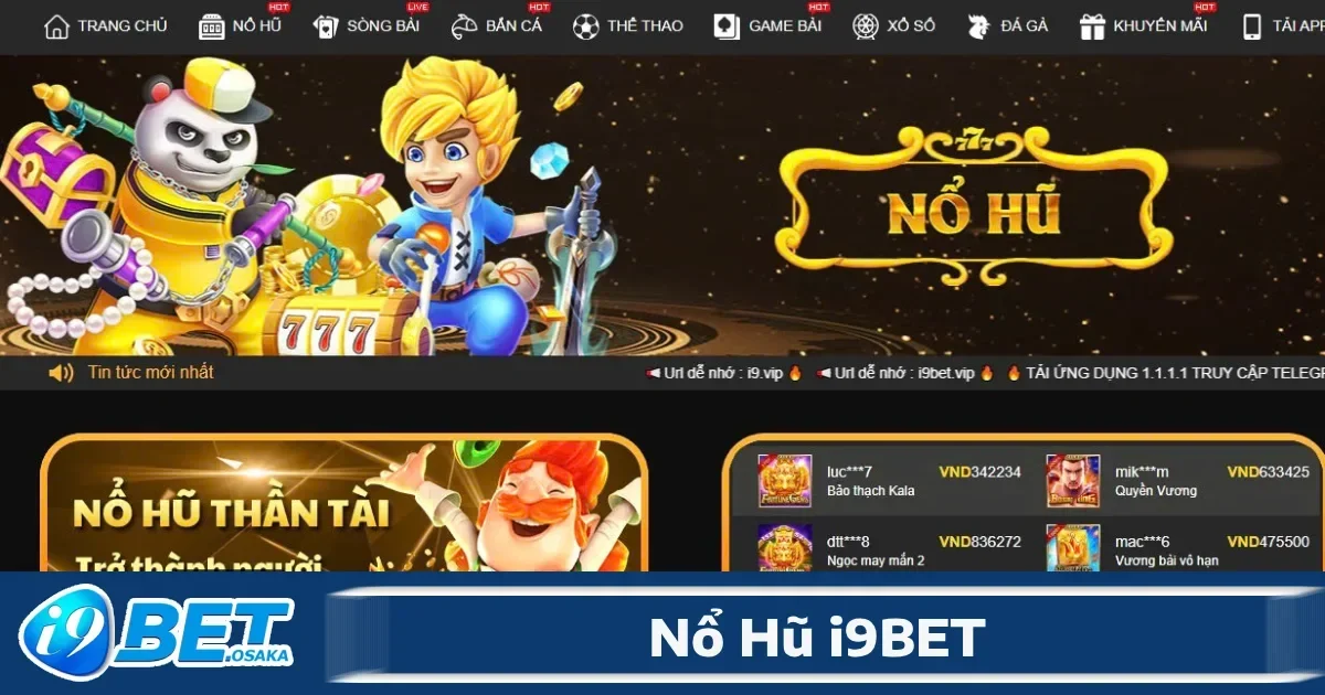 TRANG CHỦ 48 Người chơi được tham gia quay hũ cực đã tại I9bet chỉ với 3 bước đơn giản.
